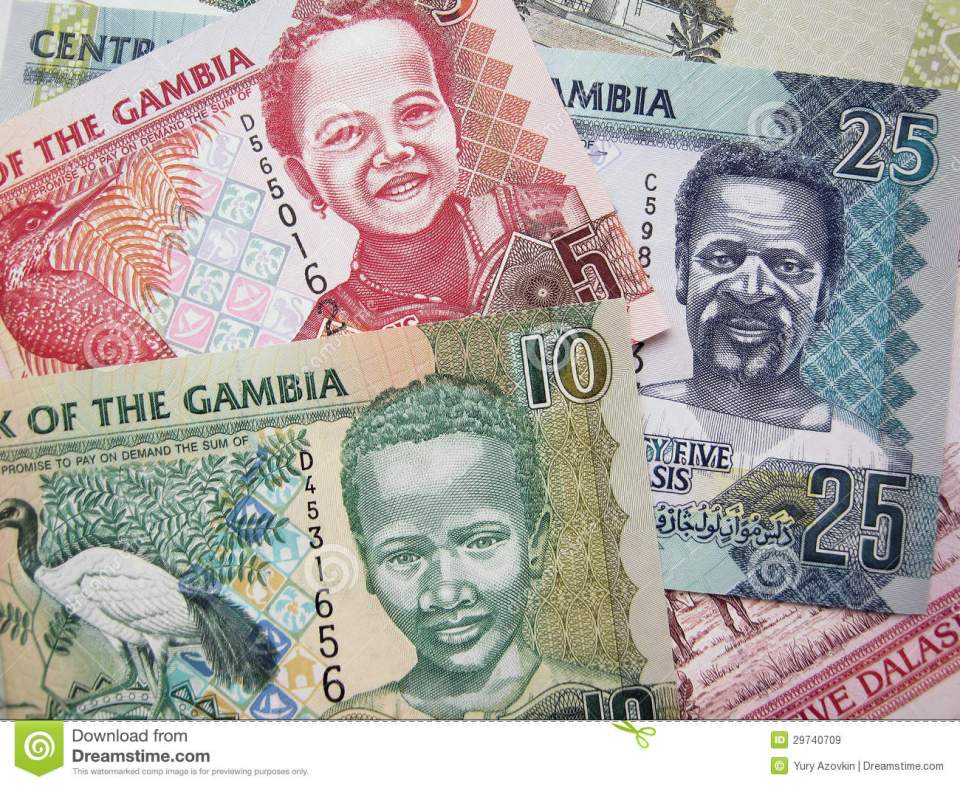 de-bankbiljetten-van-de-elementengambia-van-de-foto-van-dalasi-29740709